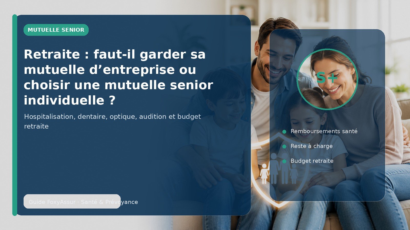 Retraite : faut-il garder sa mutuelle d’entreprise ou choisir une mutuelle senior individuelle ?